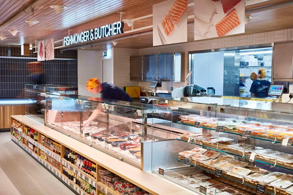 butchery and fish counter